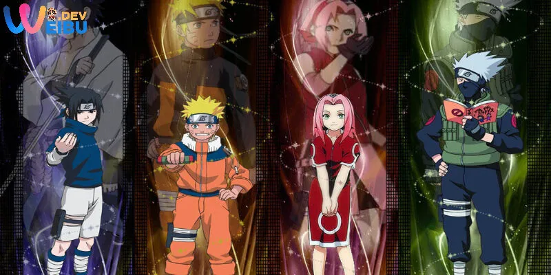 Ảnh anime wibu các nhân vật nổi bật của bộ truyện tranh Naruto