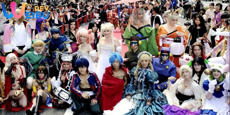 Một góc cosplay The Wibu trong một sự kiện lớn tổ chức tại Nhật Bản có sự tham gia của nhiều người hâm mộ thế giới
